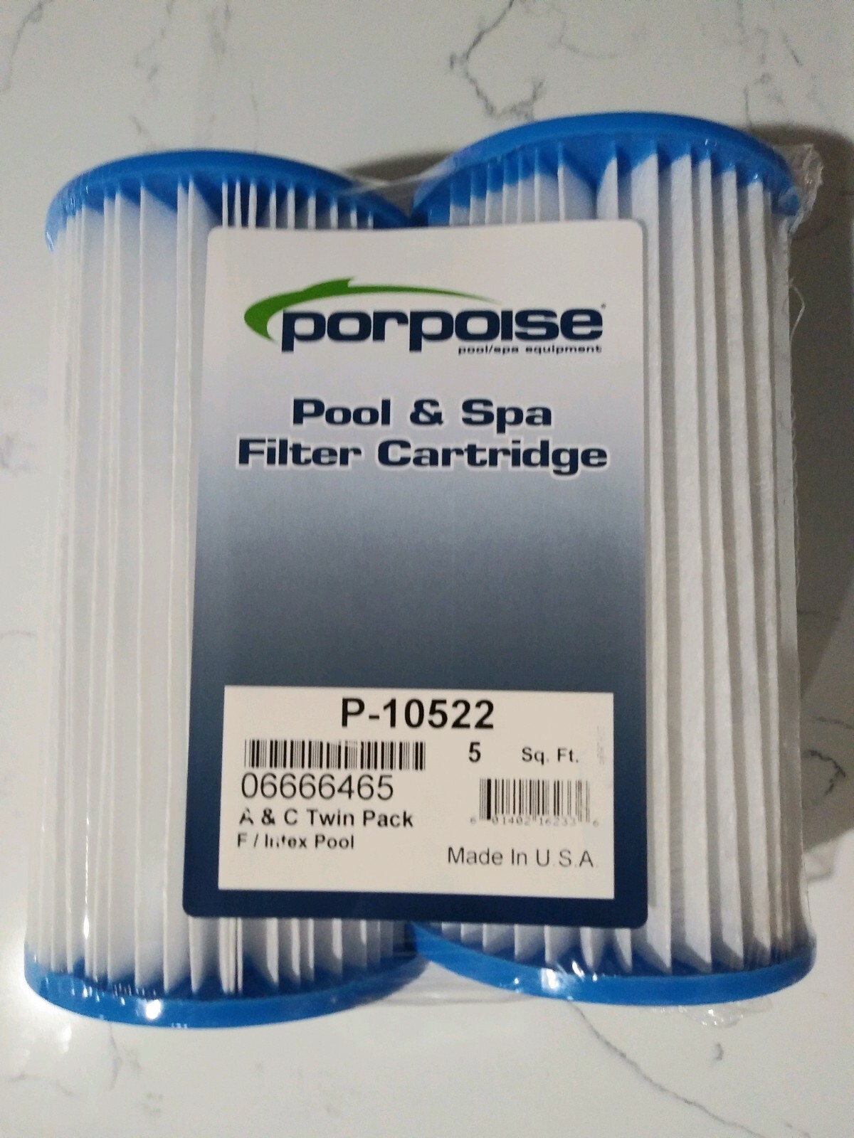 New! Porpoise Type A or C Swimming Pool/Spa Pump Filter Cartridge