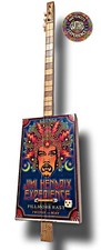 Matteaccis Red Hendrix Experience 3tpv Cigar Box Guitar Made In Italy Italy