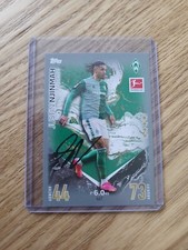 Match attax signiert Justin Njinmah Werder Bremen NEU