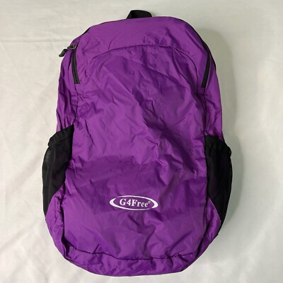 G4Free Lightweight Packable Backpack Hiking Purple EUC