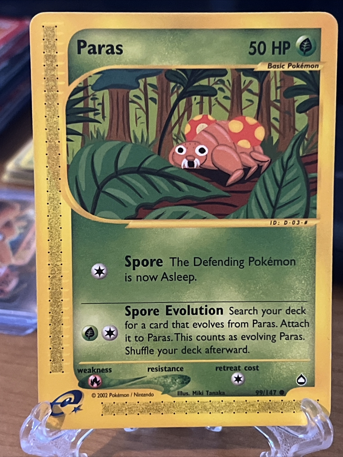 Pokemon Aquapolis Paras Common (99/147) NEAR MINT