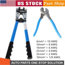 Battery Cable Lug Crimper Tool 6-50Mm, Wire C...