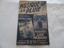 ancienne partition musique de la pluie luis mariano