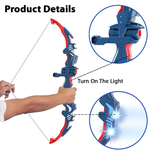 Bow & Arrow Archery Set kids Shooting Quiver Outdoor Fun Learning Game Sports - Picture 4 of 11