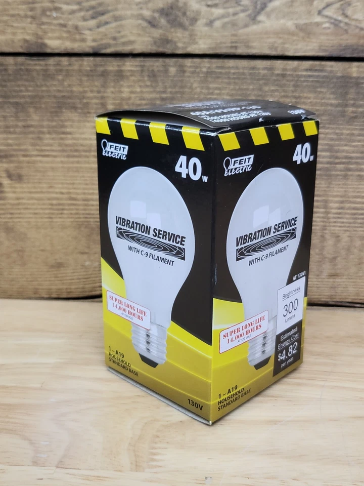 19- 40w Feit Light bulb Frosted Vibration Service A19 40A-vs-Rp-130 - Image 2 of 4