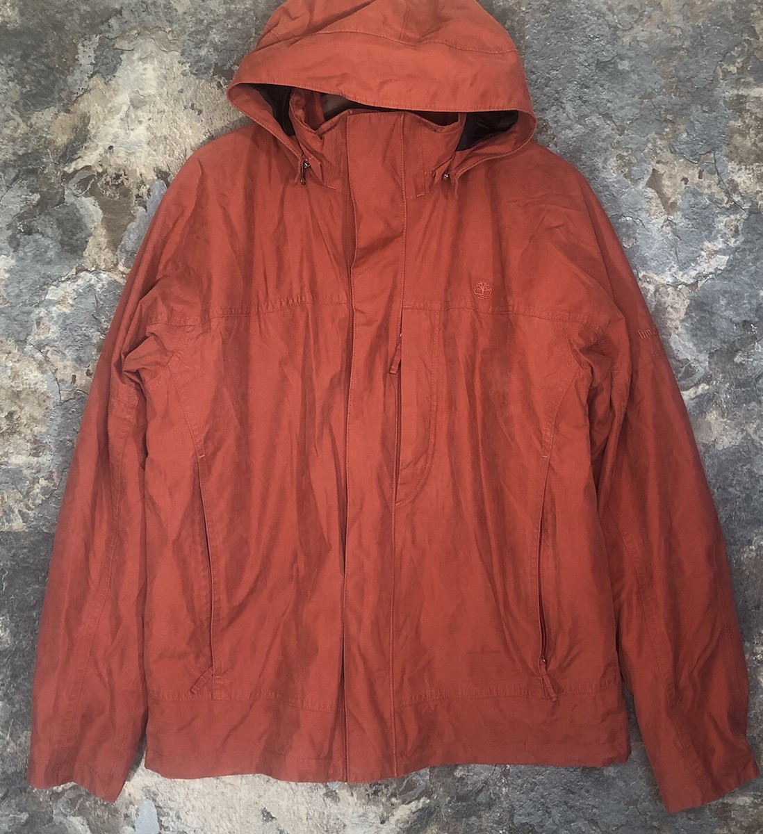 バイイー Timberland Mens Large L 3in1 Waterproof Jacket Hooded Full Zip