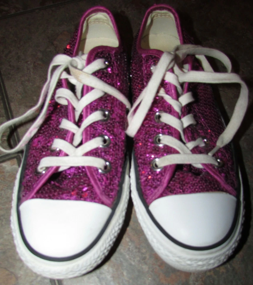 Zapatillas Converse Unisex All Star Specialty Lentejuelas Púrpura 3.5 Hombres 5.5 Mujeres Foto 3 de 4