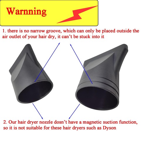 Professional Plastic Hair Dryer Nozzle Diffuser Hair Dryer with 1.77in/45mm D... - Picture 9 of 9
