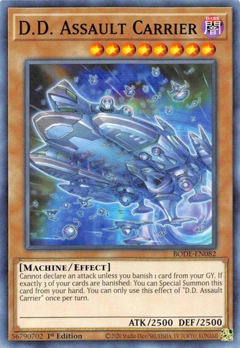 3x D.D. Assault Carrier BODE-EN082 Yu-Gi-Oh! Card NM 1st Edition 3X - Picture 6 of 6