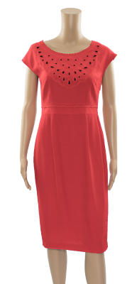 ex Boden Alma Red Embroidered Wiggle Versatile Work Graduation Party Dress  | eBay