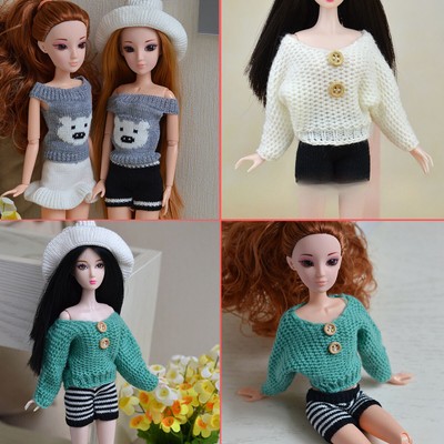 Leisure Sweater Short Skirt Top Pants Fit for Inch 1/6 Scale