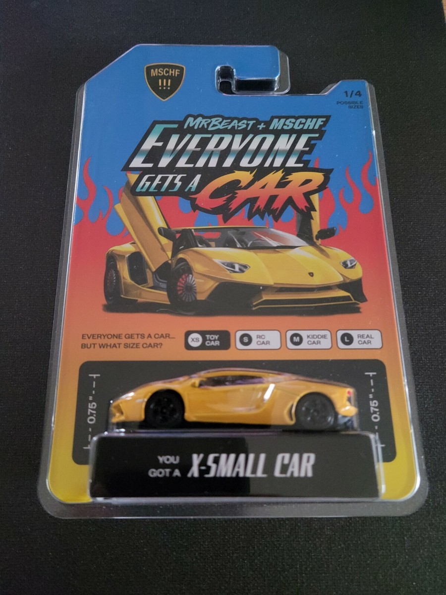 2021 Everyone Gets A Car Mr. BEAST + MSCHF 1:64 Yellow X-Small Car