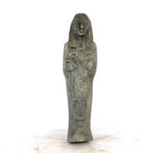 PHAROH USHABTI RARE ANCIENT EGYPTIAN ANTIQUE Shabti Tomb Servant Statue (BS)