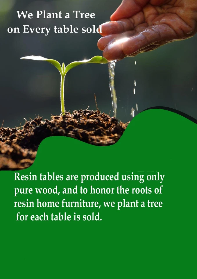 Epoxy Resin Table Top, Live Edge Dining Epoxy table top, epoxy wood table Slabs - Image 4 of 4