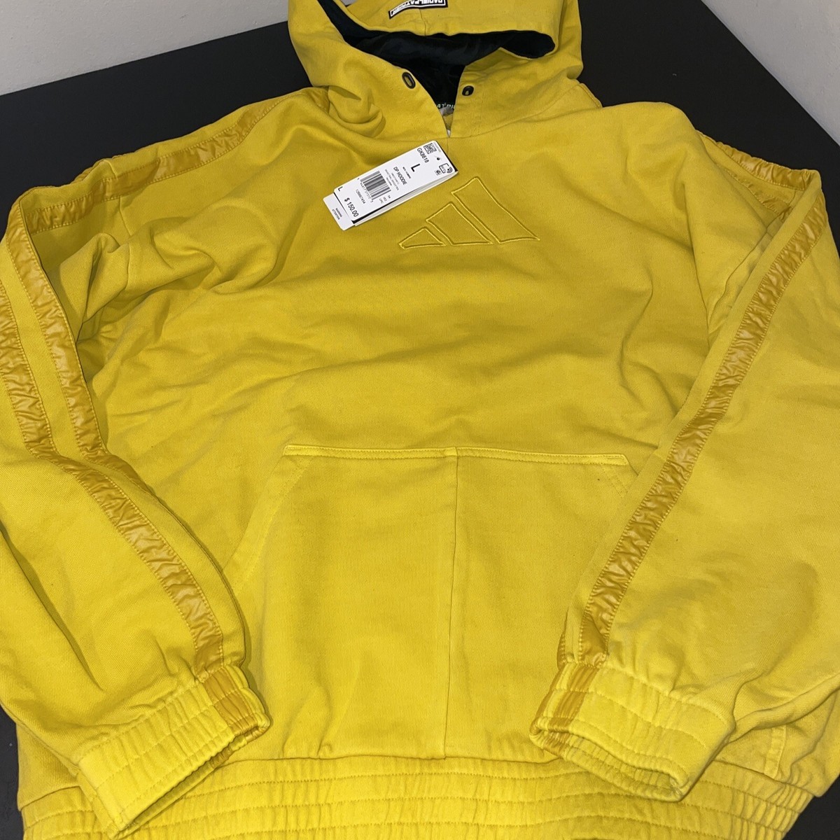 Daniel Patrick X Adidas Basketball Hoodie GK8618 HazyYellow Men's Size 2XL