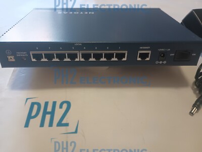 NetGear	FVS318			ProSafe 10/100Mpbs 8-Port HighSpeed VPN Firewall Router Switch