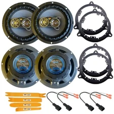 4X 300W 4way 6.5" Front and Rear Door Speakers for 2013 to 2019 Nissan Sentra