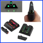 Fiber Optic 3 Dot Sights Front Rear Green Red Dot for Taurus G3 w/o TX22 G2C G2S