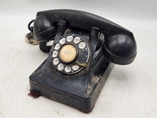 Vintage Bell Western Electric 302 AB1 Bakelite Rotary Desk Phone w/ F1 Handset