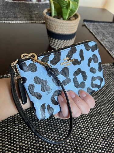 animal print coach wallet
