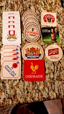 Lot of 20 vintage Beer Collectable coasters, lot #101