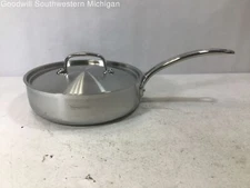 Tramontina Tri-Ply Clad Premium Stainless Steel 3 Quart Deep Saute Pan & Lid NEW