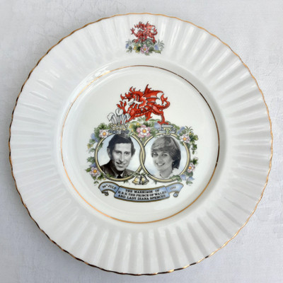 Der Prinz von Wales und Lady Diana Spencer Gedenk-Hochzeitsteller 21 cm Durchmesser
