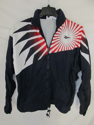 Vtg. REEBOK Atlanta 1996 Olympics USA Full Zip Windbreaker Rain Jacket Size M