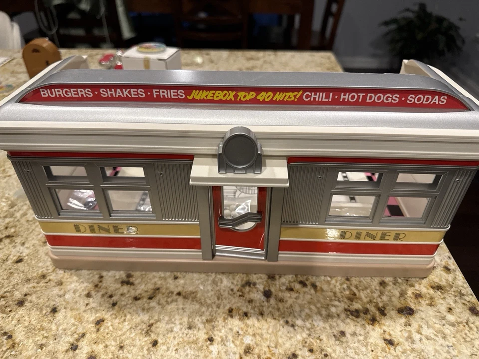 Vintage TYCO Dixie’s Diner Play set - Completo com Caixa, Boneca, Balcão, Banquetas - Imagem 4 de 4