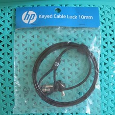 HP Keyed Cable Key Lock Black 10mm Height/Length/Width, MPN T1A62AA
