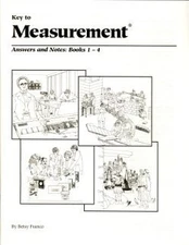 KEY TO MEASUREMENT: ANSWERS AND NOTES: BOOKS 1-4 By Betsy Franco Mint Condition