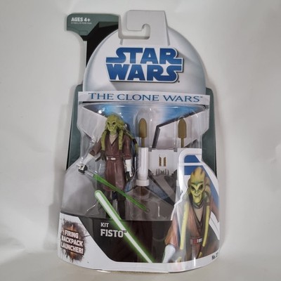 STAR WARS The Clone Wars KIT FISTO No.27 Hasbro MOC OVP + Star Case