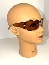 New NOS Vintage Exalt Cycle Glamour Capoverde Honey Brown Gold Wrap Sunglasses