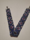 VTG Handmade Navajo Turquoise Red Blue Purple 17” Seed Bead Choker Necklace — photo 2