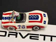 Tomy Aurora HO Corvette GT 76 Red White Blue Slot Car Greenwood Style