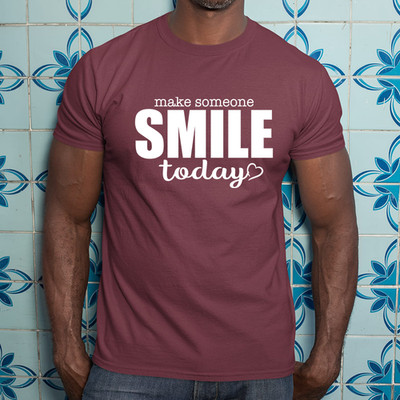 Make Someone Smile Today T-Shirt Inspirational Kindness Positive Gift