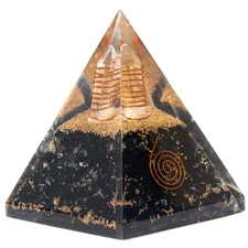 Black Tourmaline Orgone Pyramid for Protection & Security | Orgonite pyramids...