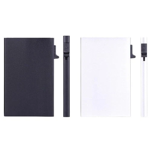 DOINEUFL Slim RFID Blocking Wallet for Men – Black & Silver