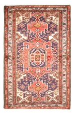 3'3" x 5'1" Traditional Vintage Hand Knotted Oriental Carpet Wool Area Rug