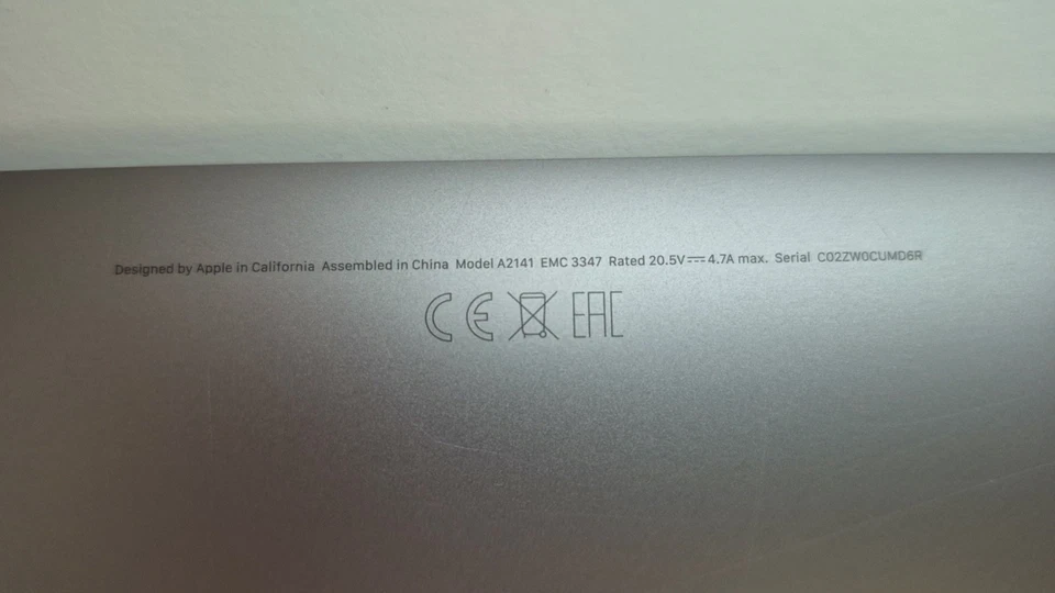 MacBook Pro 16" A2141 Mainboard Logic Board 2.6 GHz 16 GB 512 GB 820-01700 #148 - Bild 4 von 4