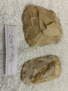 Lot Of 2 Authentic Native American Indian Artifact/Scraper Tools