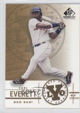 2001 SP Game Bat Edition Lumber Yard Carl Everett #Y3 0s5