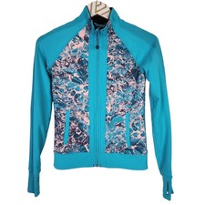 Ivivva Stellar Switch Up Track Jacket Girls 10 Reversible Zip Thumbhole Top