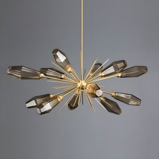 12-Light Modern Sputnik Chandelier Ceiling Fixture Glass Shade Pendant Lamp Deco