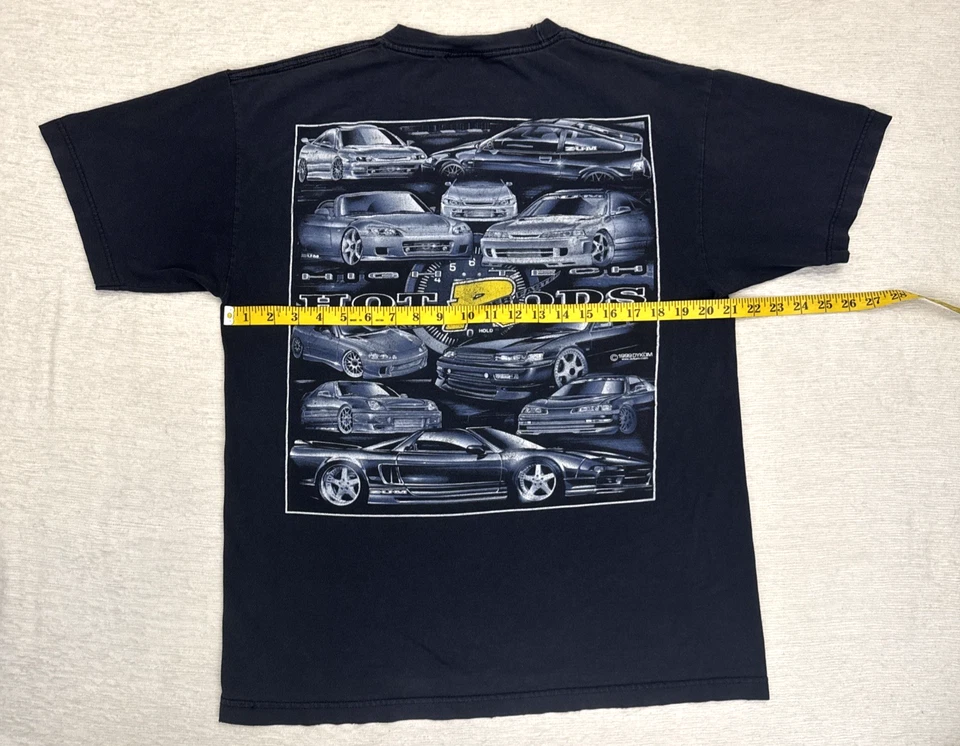 Camisa De Colección Sum Speed Dykom Hot Rods 1999 Años 90 Y2K Grande Foto 4 de 4