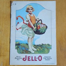 VINTAGE 1920 MANY RESAONS FOR JELLO RECIPE BOOKLET COMPLETE NICE 4.25" X 6"