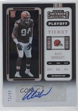 2022 Panini Contenders Rookie Playoff Ticket 72/99 Alex Wright #184 Auto 0h5k