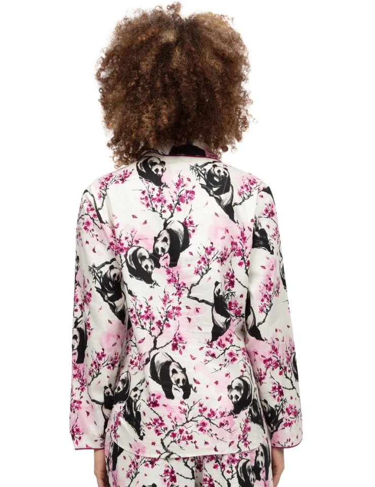 Cyberjammies Penelope Pyjama Top Womens Nightwear 0437 Panda Print - Image 2 of 4