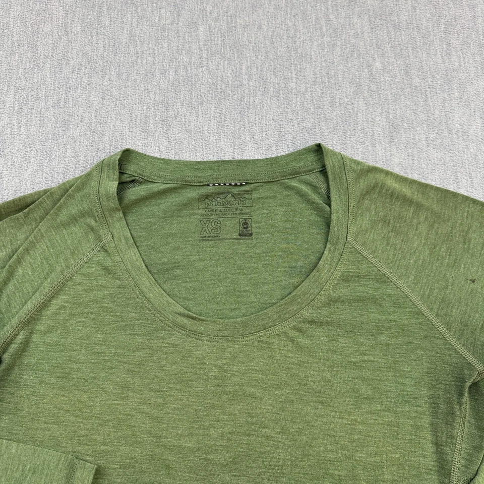 Camisa Patagonia Para Mujer XS Verde Manga Larga Capilene Cool Trail Stretch 24491 Foto 2 de 4