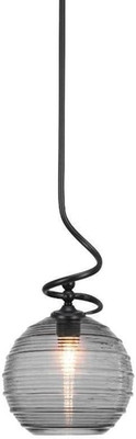 Matte Black Capri 1-Light Mini Pendant - Stylish & Modern Lighting Fixture